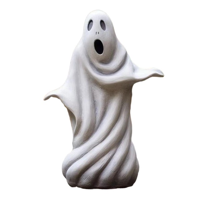 Decoración del hogar BLESIY Fantasma espeluznante Estatuilla de Halloween Estilo A