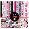 thumbnail image 1 of Inkdotpot Wedding Theme Collection Double-Sided Scrapbook Paper Kit Cardstock 12"x12" Card Making Paper Pack With Sticker Sheet - 16 Pages - Pink & Blue, 1 of 4