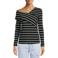 thumbnail image 5 of Nine.Eight Women’s Off Shoulder Wrap Top with Long Sleeves, 5 of 6
