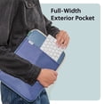 thumbnail image 5 of U Brands Ripstop Laptop Sleeve with Pocket for Cords and Accessories, 13"L x 9.25"W x 0.75"D, Tonal Blues, 5 of 9