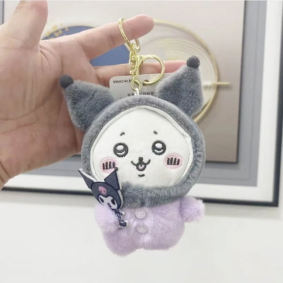 Chiikawa Self-deprecating Bear Plush Toy Cross-dressing Bag Decoration Doll Doll Daily Surprise Gift For Christmas