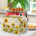 thumbnail image 4 of ZUXONGSY Sunflowers Toaster Covers 2 Slice Small Appliance Toaster Cover Wide Slot Butterflies Universal Size Kitchen Appliance Cover for Bread Machine Dust Protection, 4 of 6