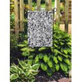 thumbnail image 2 of POGLIP Pattern Ink Brush Strokes Abstract Black Line Swatch Splash Splat Garden Flag Decorative Flag House Banner 12x18 inch, 2 of 2
