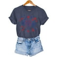 thumbnail image 7 of Mifsaly Independence Day Cotton Top Women Fireworks Print Crewneck Short Sleeve T-Shirt 4Th of July Celebration Patriotic Tees M, 7 of 7