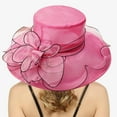 thumbnail image 2 of WEIYLL Chapeau de Soleil pour Femmes Robe Grand Ombre Fleur Douche Nuptiale Plage Protection Solaire Couvre-Chef, 2 of 5