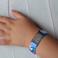thumbnail image 5 of Pulsera personalizada para niño y niña, brazalete ajustable de silicona con identificación, bonito enlace de coche, grabado de joyería de emergencia, 5 of 5