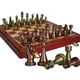thumbnail image 3 of Ajedrez medieval Juego completo de piezas de ajedrez Juego de mesa 32 piezas Bronce Zulema Ajedrez Medieval, 3 of 8