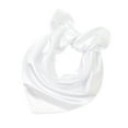 thumbnail image 1 of Zhuge Bufanda cuadrada de seda para mujer, bufandas de moda, ligeras, pequeñas, de color liso (blanco), 1 of 4