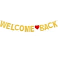 thumbnail image 1 of Miangastore Golden Glitter Paper Welcome Back Banner for School Decor 3.5 Feet, 1 of 8