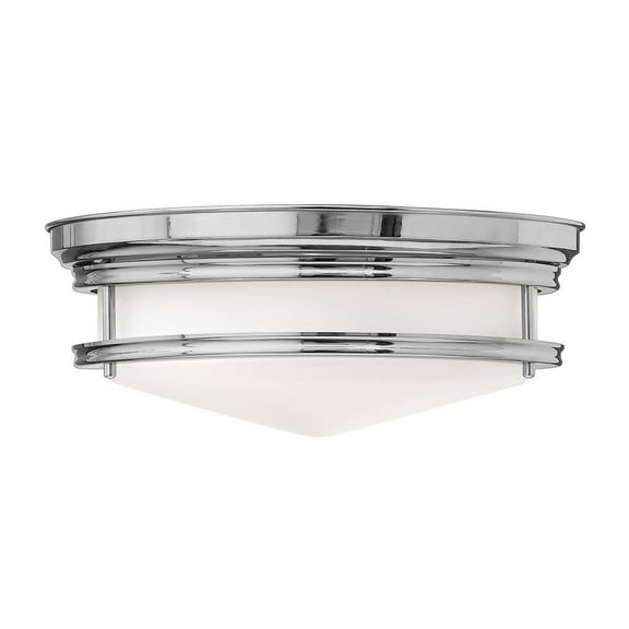 3 Light Large Flush Mount in Traditional-Coastal Style 14 inches Wide By 5.5 inches High-Chrome Finish Bailey Street Home 81-Bel-3172978