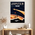 thumbnail image 2 of Elephant Stock Jupiter Expedition Wall Art - Vertical Canvas Wall Art - Living Room Wall Decor - Astronomy & Space Canvas - Beige And Black Decor - 26" x 39", 2 of 8