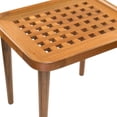 thumbnail image 4 of 18" Brown Solid Wood Rectangular End Table, 4 of 6
