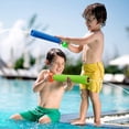 thumbnail image 4 of Pistolas de agua juguetes para niños, paquete de 3 pistolas de agua, diversión de verano, juegos de piscina al aire libre, juguetes para niños, niñas, adultos, no tóxicos e inofensivos, suaves, 4 of 5