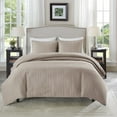 thumbnail image 2 of Comfort Spaces Kienna Quilt Mini Set, King, Taupe, 2 of 8