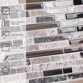 thumbnail image 4 of 10-Sheet Peel and Stick Backsplash, 12" x 12" Self Adhesive 3D Backsplash Wall Tile Sticker for Kitchen Bathroom, 4 of 6