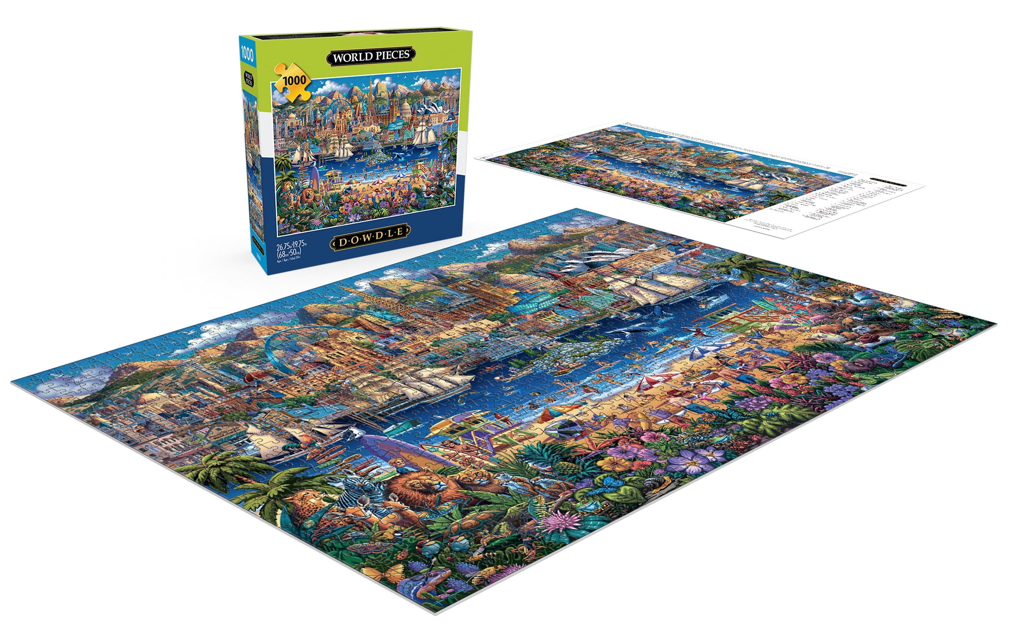 Buffalo Games 1000-Piece Dowdle World Pieces Interlocking Jigsaw Puzzle
