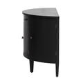 thumbnail image 6 of Sideboard Buffet Cabinet with Curved Design, Vintage Console Table Coffee Bar Cabinet with 3 Adjustable Shelves, 4 Doors and 2 Drawers, Kitchen Storage Cabinet for Living Room, Hallway, 6 of 7