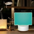 thumbnail image 6 of Cauagu Turquoise Glitter for Rectangle Acrylic Night Light - Acrylic Modern Bedside Light with LED Light Lamp Base - Decorative Night Lamp for Restaurant Bar Cafe Shop, 6 of 9