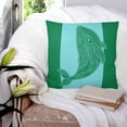 thumbnail image 3 of Turquoise Blue Whale 20x20 Pillow Covers Set of 2, Summer Beach Coastal Modern Art Throw Pillow Covers Decorative Couch Cushion Case, Microfiber Square Pillowcases for Bedroom Car Living Room, 3 of 7