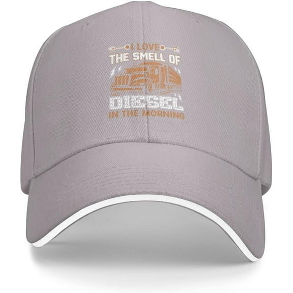 I Love The Smell of Diesel in The Morning Design Baseball Caps Men Women Ball Hat Adjustable Trucker Hat Cowboy Hat