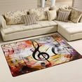 thumbnail image 2 of Coolnut Lightweight Soft Area Rugs 60 x 39 inch (5'x 3'3"), Abstract Music Note Floor Mat for Kids Playing Room Hardwood Floor Living Room Nursery Rugs, 2 of 6