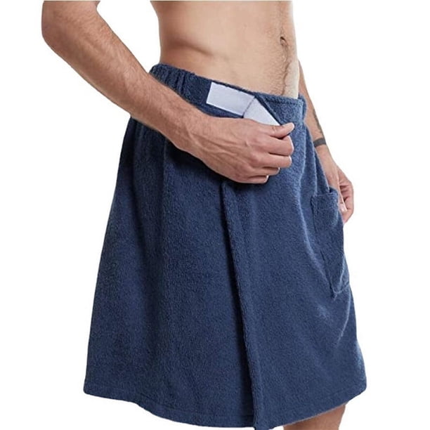Toalla de baño, toalla de playa, toalla de baño para hombre, bata de baño con bolsillo, toalla de baño
