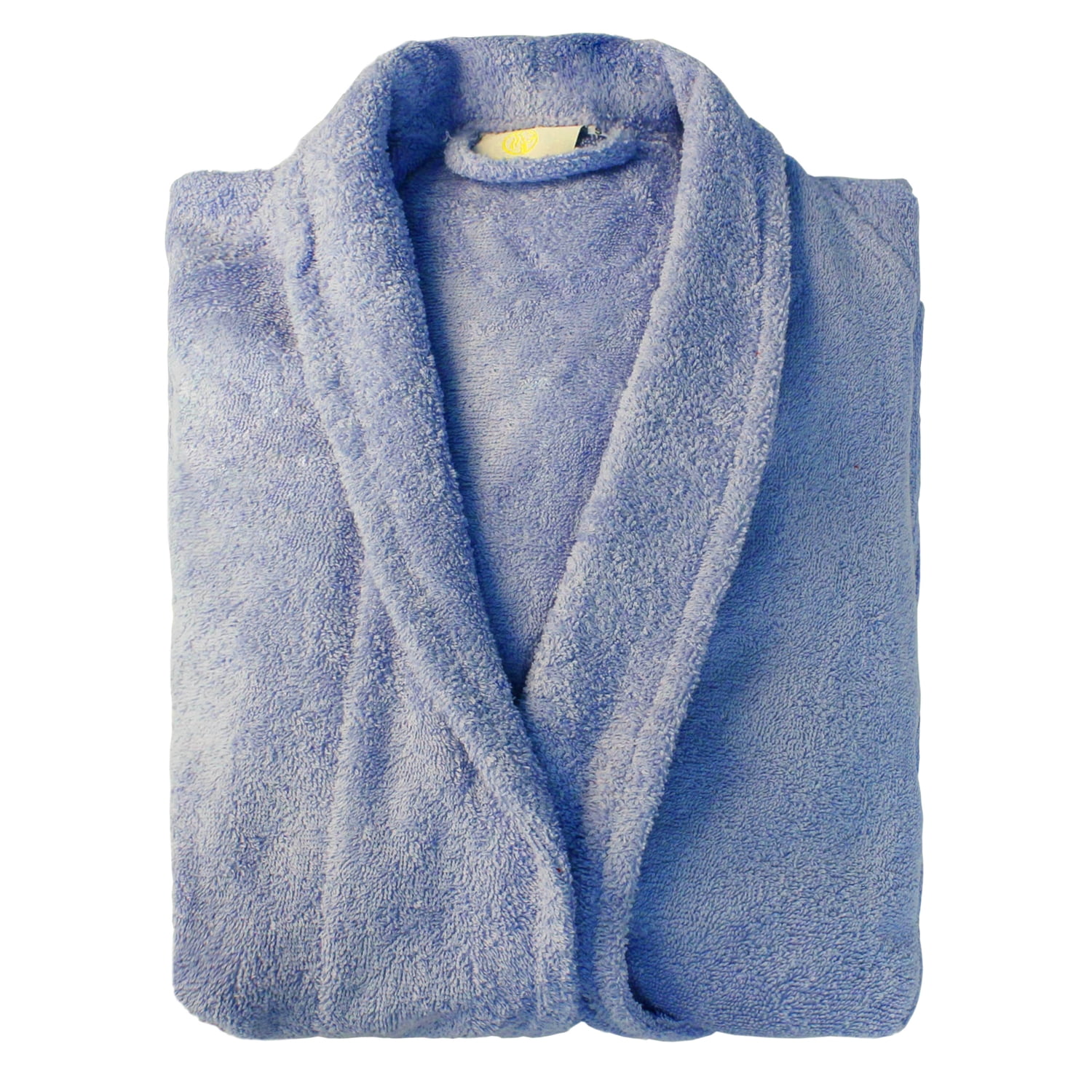 Superior Terry Cotton Adult Unisex Soft Lightweight Bathrobe, Extra Large, Blue