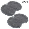 thumbnail image 1 of BUYISI 2PCS Foot Scrubber Mat Exfoliates Feet and Back Space Saving Wall Mount grey, 1 of 4