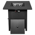 thumbnail image 5 of GoDecor Fire Pit 28in Propane Fire Pit Glass Top with Blue Fire Glass and Lid, 50,000 BTU Gas Fire Pit Table 2 in 1 Large Square Gas Firepit, 5 of 7