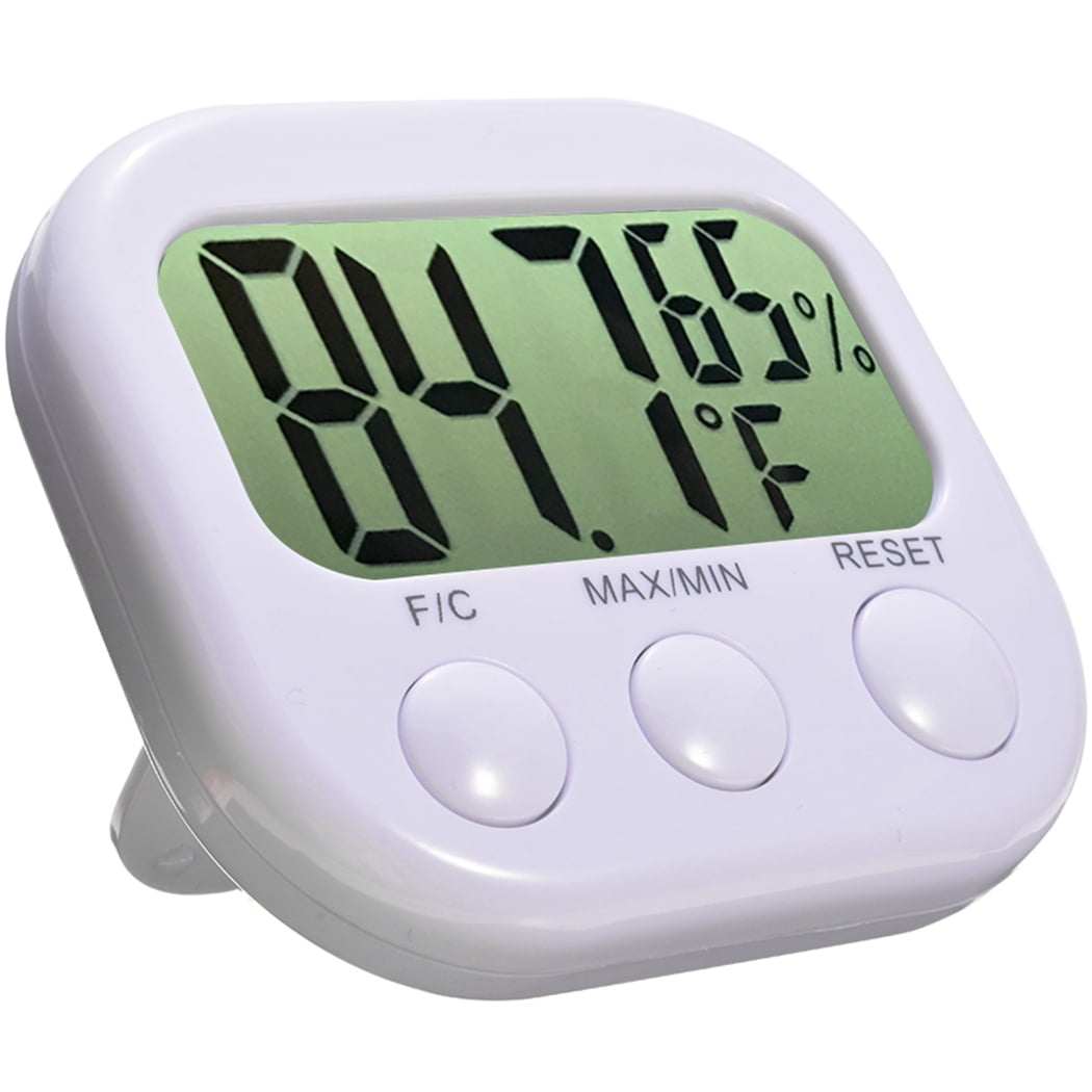 Thermometer Hygrometer Digital Battery Power Large Screen Home