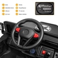 thumbnail image 4 of 12V Electric Ride On Car with Remote Control, DIY Stickers, MP3, LED Lights, Full Function Doors, Four Wheels Suspension, 2 Motors, Black, 4 of 7