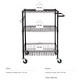 thumbnail image 3 of Hyper Tough 3-Tier New Multipurpose Rolling Cart, Black Color, 495lbs Load Capacity, 3 of 9