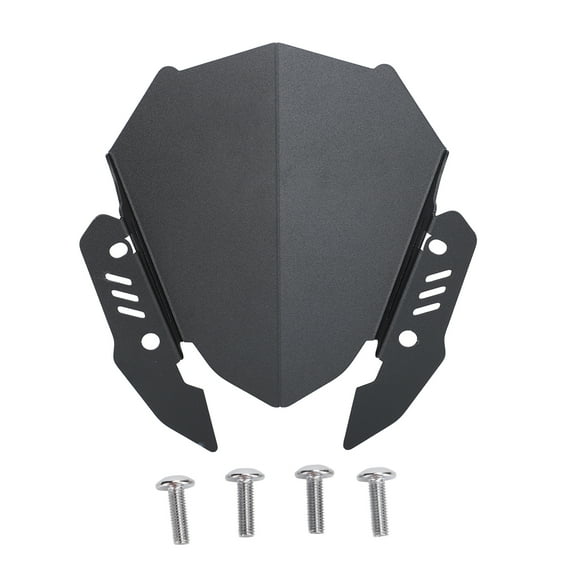 Aluminum Alloy Windshield,Windscreen Wind Deflector Black Windscreen Wind Deflector Windscreen Spoiler Deflector Striking Appearance
