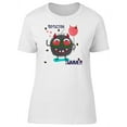 thumbnail image 1 of Furry Monster With A Balloon T-Shirt Women -Image by Shutterstock, Female XX-Large, 1 of 2