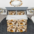 thumbnail image 3 of Designart 'Orange and brown retro circles' Vintage Duvet Cover Set, 3 of 4