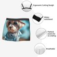 thumbnail image 3 of Fotbe Stylish Dog in Denim Outfit Calzoncillos Tipo Boxer con Bolsa de Soporte Total para Hombre, X-Temp Fresco, Transpirable y de Secado Rápido-Medium, 3 of 5