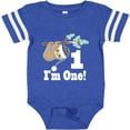 thumbnail image 3 of Inktastic First Birthday Sloth 1 Year Old Boys or Girls Baby Bodysuit, 3 of 5