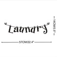 thumbnail image 5 of Cateissary Etiqueta de pared decorativa para lavandería, calcomanía de pared impermeable de PVC, papel tapiz extraíble para Puerta del Decoración del hogar, 5 of 5