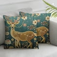 thumbnail image 3 of nygtbtfer Pillowcases Decorative Flower deer on Pillowcase Square Cushion for Sofa Bed, 3 of 7
