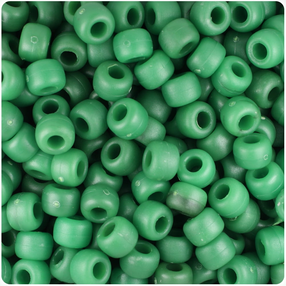 500pcs BeadTin Lure Yellow Transparent 9mm Barrel Pony Beads