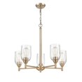 thumbnail image 3 of Millennium Lighting Inc Millennium Lighting Arlett 5 Light Chandelier Fixture in Modern Gold with Clear Glass Shades - 22.625, 3 of 4