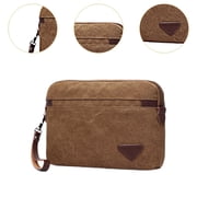 Wxqbjtam Men's Clutch Bag Change Pouch Lightweight Fashion Casual Credit Card Holder Card Coffee