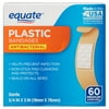 Equate Antibacterial Medium Plastic Bandages, 60 count