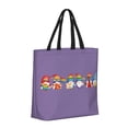 thumbnail image 2 of Sigee Happy Pride Gnome Print Large Capacity Zippered Tote Bag - Durable, Stylish and Versatile for Everyday Use, 2 of 9
