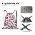 thumbnail image 4 of Fotbe Birds Flowers Bolsa Mochila con Cordón Estampada, Bolsa de Gimnasio Deportiva, Bolsa Cinch, Bolsa con Cordón para Hombres y Mujeres-Small, 4 of 6