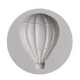 thumbnail image 1 of Hot Air Balloon Pattern Fondant Cake Decorative Baking Silicone DIY Mold (50-616), 1 of 5