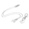 thumbnail image 4 of 2 Splice Necklace, Beautiful Practical Alloy Dog Splice Necklace  For Pets For Taking Pictures Silver White Word 2 Splice Dog Bone Owner Necklace And Pet Pendant Set, 4 of 8