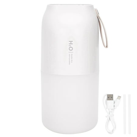 

300ml Double Spray Humidifier Diffuser USB Charging Nanometer Atomization 2 Gears Night LightWhite