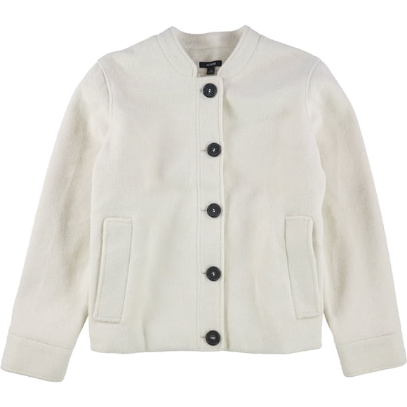 Chaqueta Bomber Alfani para Mujer Color Blanco Roto Extragrande