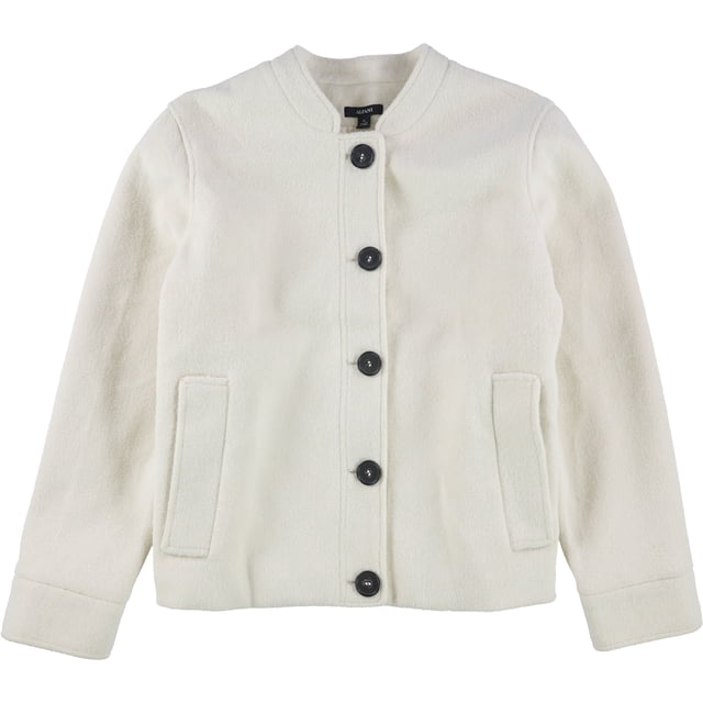 Chaqueta Bomber Alfani para Mujer Color Blanco Roto Extragrande